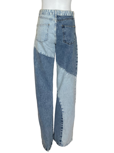 Pantalón G.fly Bicolor Bolsillo Azul - Talla 36