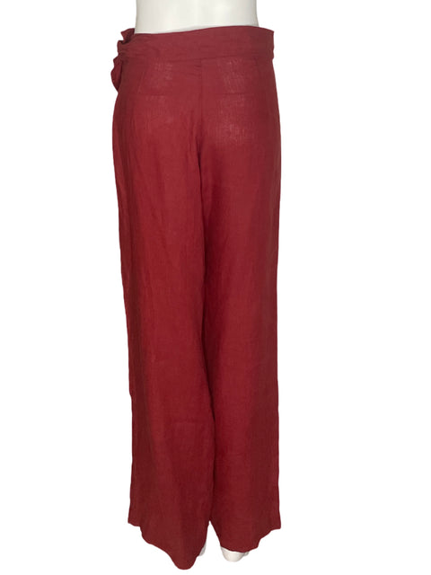 Pantalón Pink Filosofy Cruzado Palazo Rojo - Talla M
