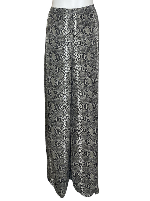 Pantalón Topshop Palazo Animal print Gris - Talla 16