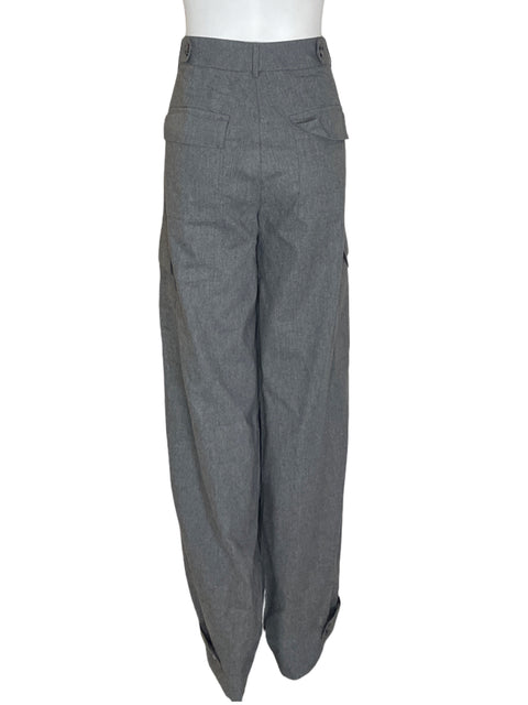 Pantalón Asos Cargo Recto Gris - Talla 10