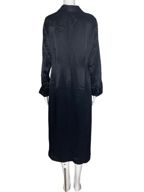Vestido Zara Botones Manga larga Negro - Talla XL