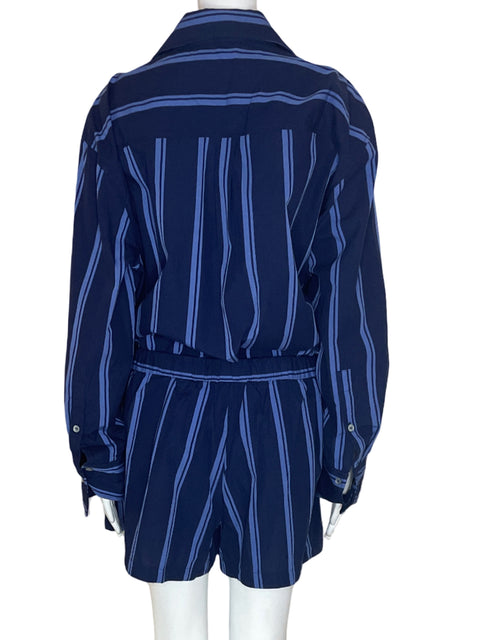 Romper Zara Rayas Manga larga Azul - Talla XL