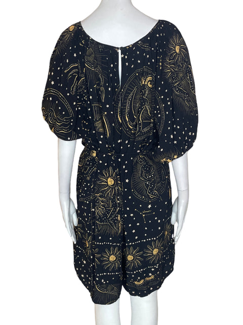 Romper Farm Estampado Abullonado Azul - Talla XL