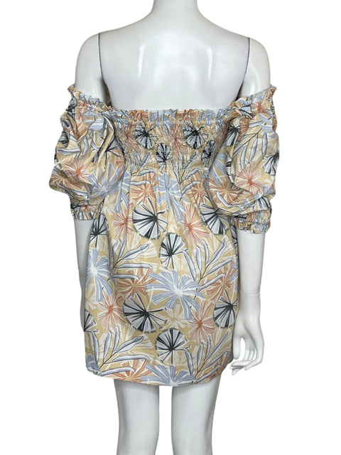 Vestido Lolikerias Mini Mangas puff Amarillo - Talla S