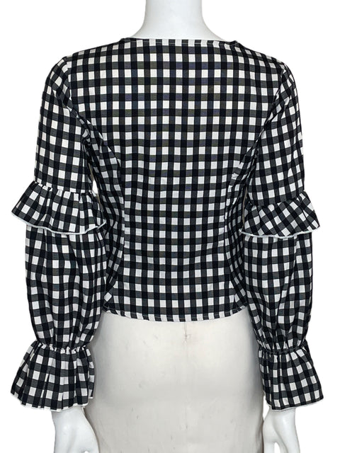 Blusa Tesoro Tps Long sleeve Cuadros Negro - Talla S