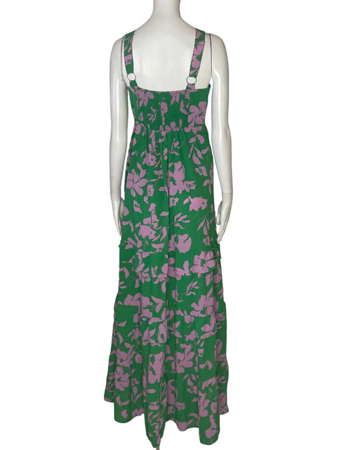 Vestido Azura Cruzado Maxi Rosado - Talla S