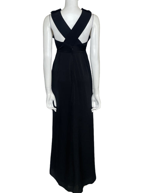 Vestido Bcbg Maxi Satinado Negro - Talla 10
