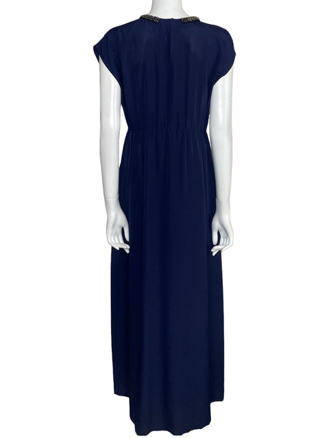 Vestido Collective Concepts Maxi Fluido Azul - Talla L