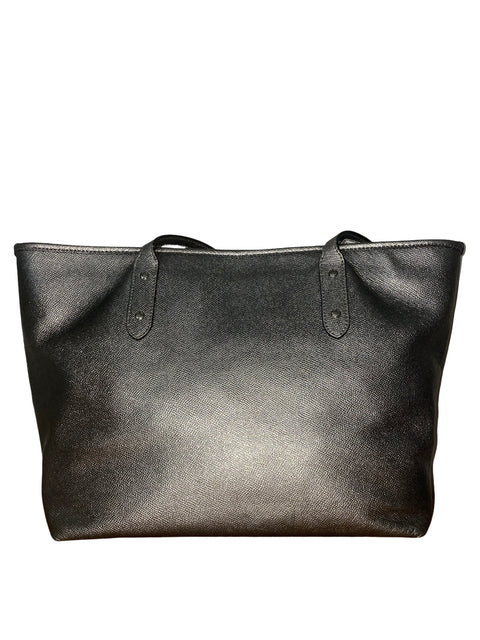 Bolso Coach Tote Metalizado Gris - Talla U
