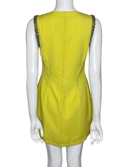 Vestido The Clothing Company Mini Apliques Amarillo - Talla M