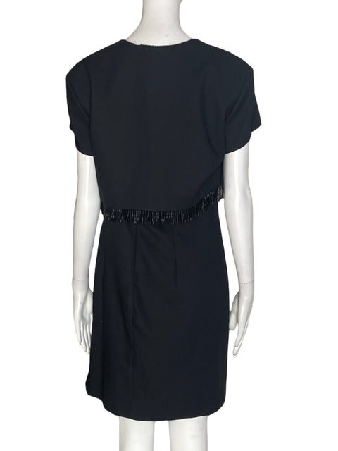 Conjunto J.r Nites Blazer falda Pedreria Negro - Talla 12