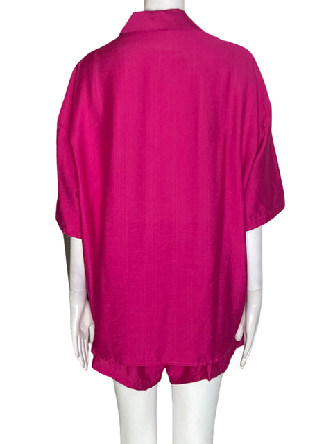Conjunto Tesoro Tps Liso Short/camisa Rosado - Talla XL
