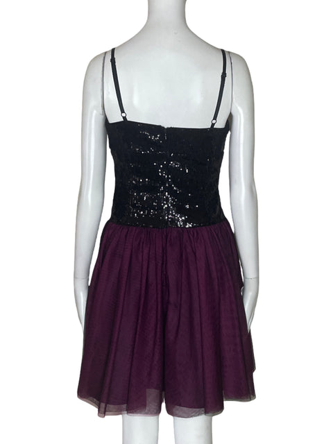 Vestido Xoxo Midi Mesh Morado - Talla S