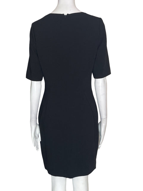 Vestido Ted Baker Pedreria Cuello redondo Manga larga Negro - Talla 2