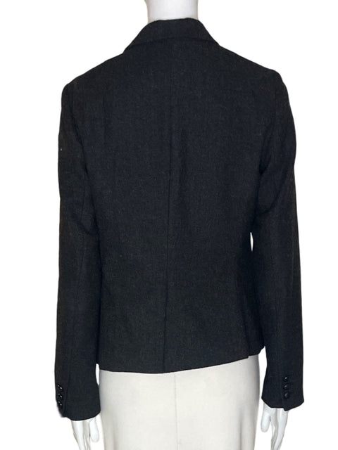 Blazer Banana Republic Bolsillo Botones Negro - Talla 6