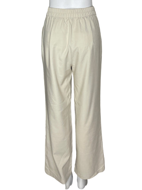 Pantalón Tesoro Tps Recto Palazo Beige - Talla S