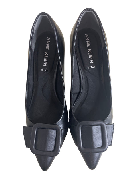 Zapato Anne Klein Tacón bajo Slip-on Punta cerrada Negro - Talla 36
