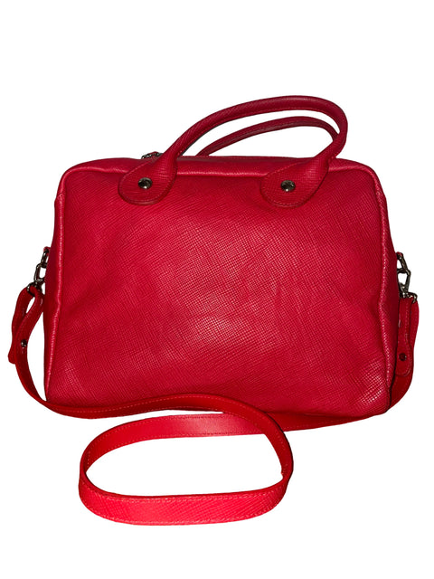 Cartera Longchamp Quadri Cuero Rojo - Talla U