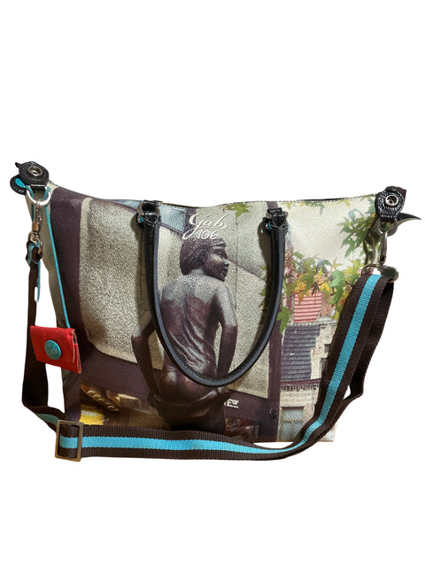 Cartera Gabs 106 Estampado Dibujos Marrón - Talla U