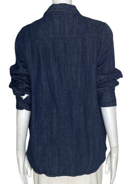 Camisa Zara Blue jeans Botones Azul - Talla L
