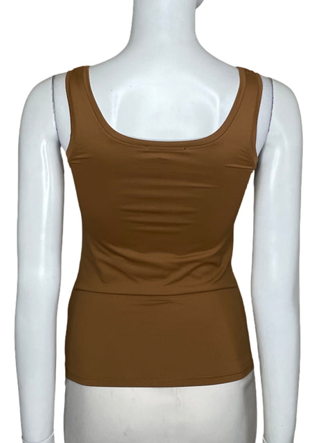 Top Karen Kane Tank Stretch Marrón - Talla S