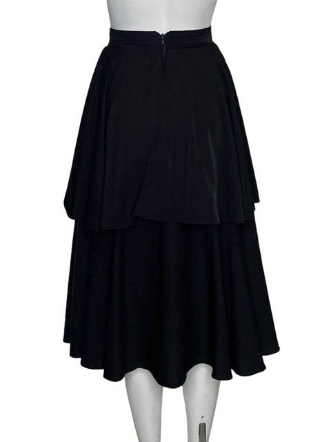 Falda Johanna Maldonado Midi Vuelos Negro - Talla M