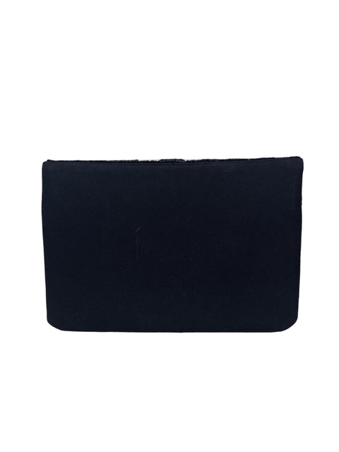 Cartera Tesoro Tps Lentejuelas Asimétrico Negro - Talla U