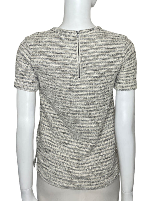 Blusa Anthropologie Manga corta Knit Algodón Beige - Talla XS