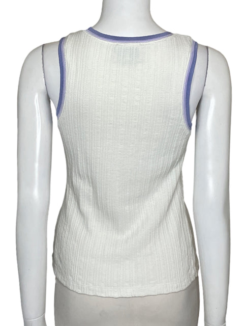 Top Anthropologie Tank Algodón Blanco - Talla S