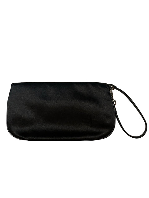 Clutch Coach Amanda Large Satin Wristlet Mini Negro - Talla U