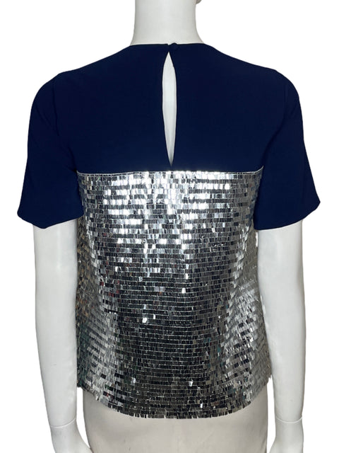 Blusa Verónica Angel Apliques Plateado - Talla U