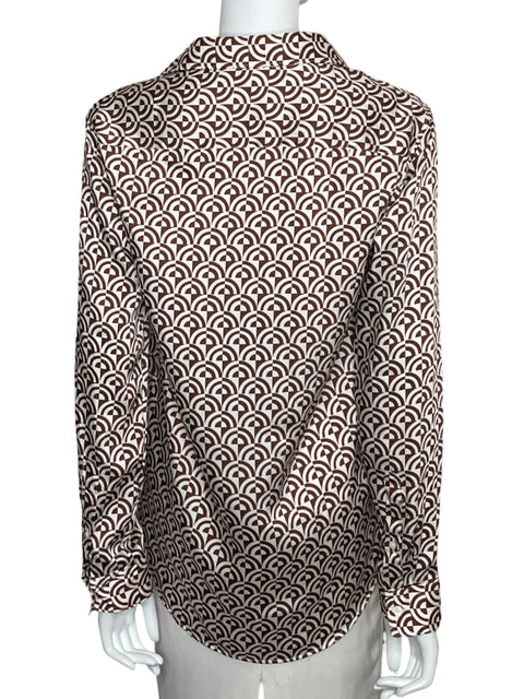 Camisa Zara Manga larga Estampada Marrón - Talla S
