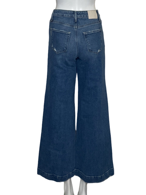 Pantalón Paige Denim Recto Azul - Talla 25