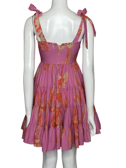 Vestido Vtch Mini Tirantes Rosado - Talla XS