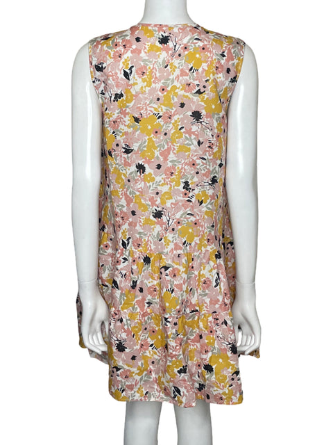 Vestido Little Lies Floral Sin mangas Lino Rosado - Talla M