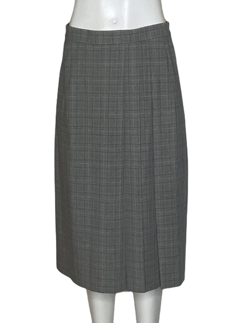 Falda Uniqlo Midi Plisado Gris - Talla S