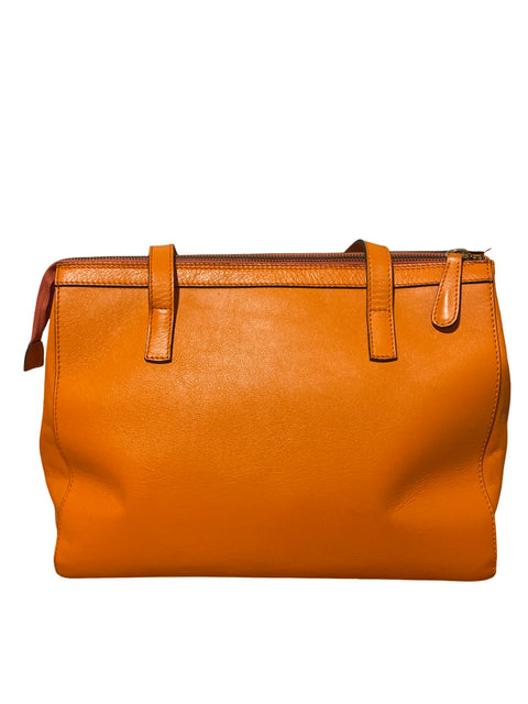 Cartera Meryan Tote Cuero Naranja - Talla U