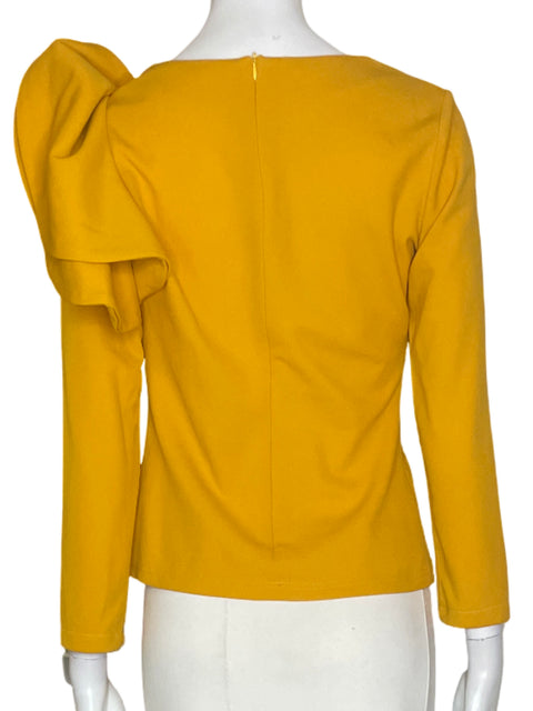 Blusa Tesoro Tps Ruchas Manga larga Liso Amarillo - Talla M