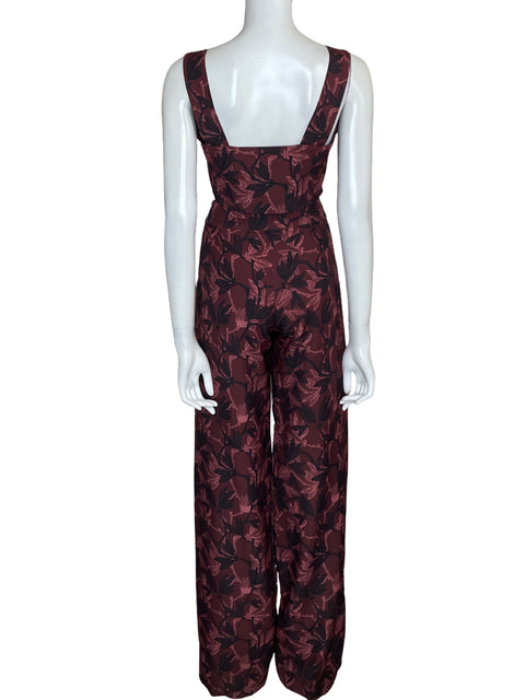 Set Delsab Top+pant Floral Rojo - Talla L
