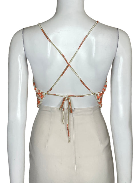 Top Agua Bendita Cailin praia Naranja - Talla U