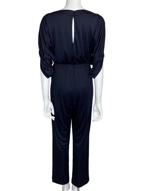 Mono Koh Koh Satinado Bolsillos Azul - Talla M