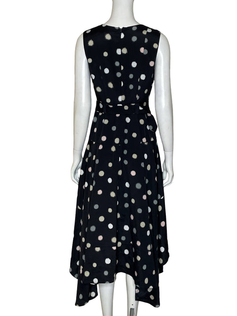 Vestido Calvin Klein Estampado Lunares Negro - Talla S