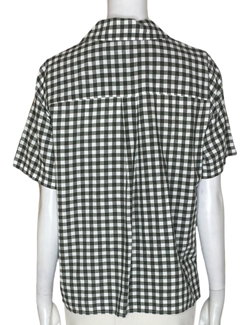 Blusa Levi's Cuadros Manga corta Botones Negro - Talla S
