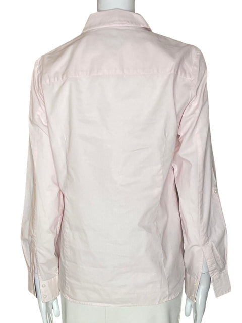 Blusa Tommy Hilfiger Liso Manga larga Botones Rosado - Talla S