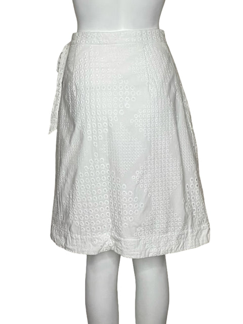 Falda Tesoro Tps Midi Eyelet Blanco - Talla L