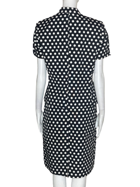 Conjunto Tahari Blazer/falda Puntos Cruzado Negro - Talla 6