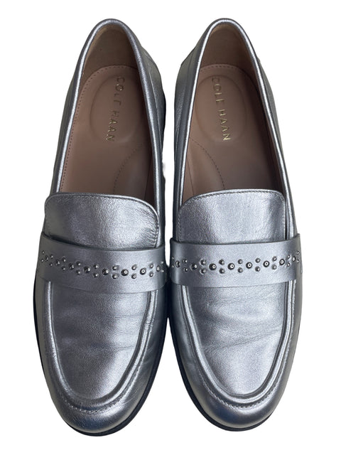 Zapato Cole Haan Plataforma Pedreria Plateado Plateado - Talla 5.5