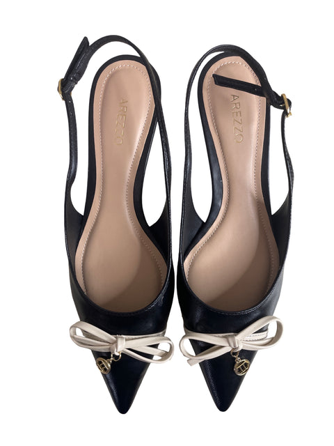 Zapato Arezzo Tacón bajo Punta cerrada Destalonado Negro - Talla 37