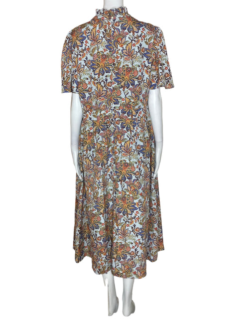 Vestido Julia Jordan Maxi Estampado Marrón - Talla 16