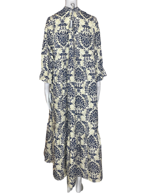 Vestido Tesoro Tps Estampado Suelto Azul - Talla XL